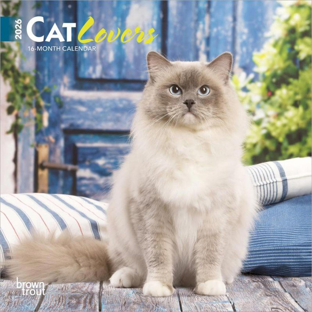 Browntrout Cat Lovers 2026 7 x 7 Mini Calendar