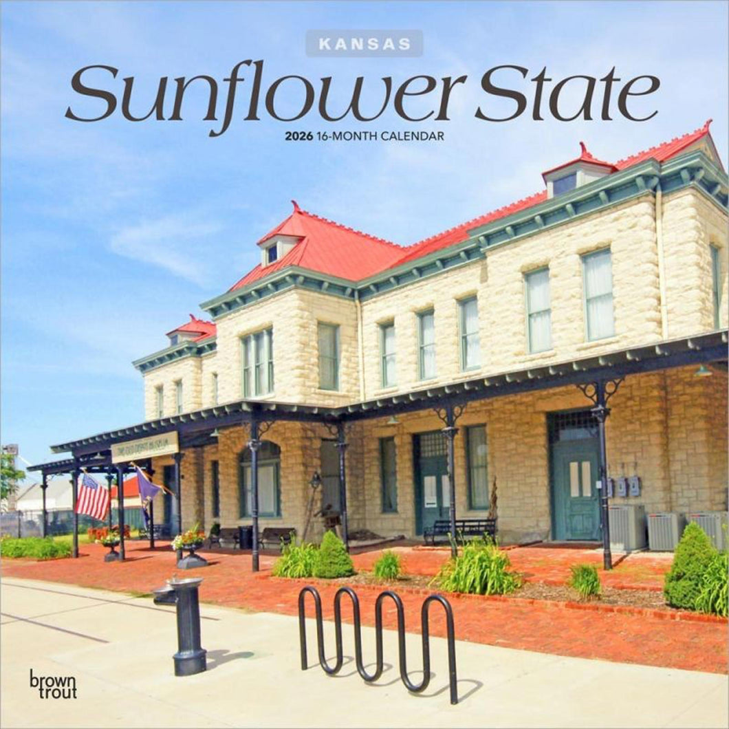 Browntrout Sunflower State 2026 12 x 12 Wall Calendar