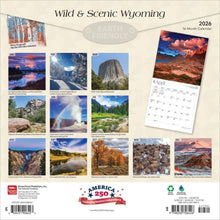 Load image into Gallery viewer, Browntrout Wyoming Wild &amp; Scenic 2026 12 x 12 Wall Calendar
