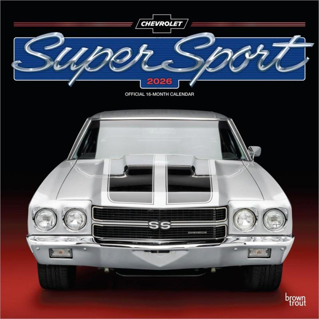 Browntrout Chevy Super Sport OFFICIAL 2026 12 x 12 Wall Calendar