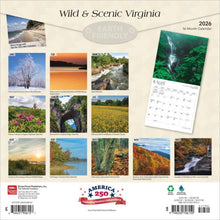 Load image into Gallery viewer, Browntrout Virginia Wild &amp; Scenic 2026 12 x 12 Wall Calendar
