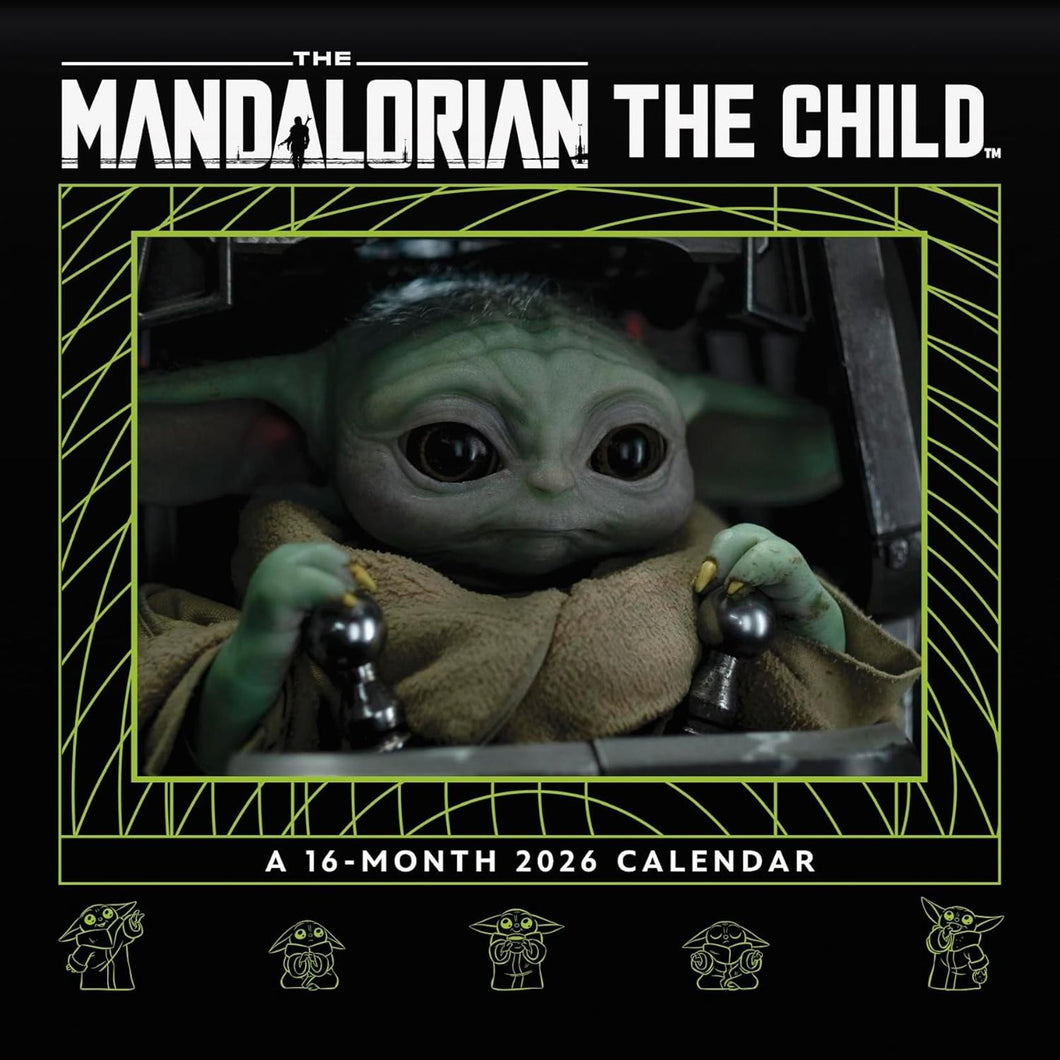 Trends International Star Wars Mandalorian - Grogu 2026 7 x 7 Mini Calendar