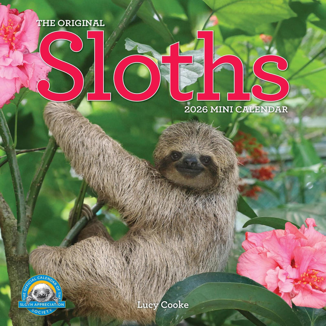 Workman Original Sloths 2026 Mini Calendar