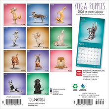 Load image into Gallery viewer, Browntrout Yoga Puppies OFFICIAL 2026 7 x 7 Mini Calendar
