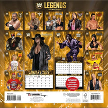 Load image into Gallery viewer, Turner WWE Legends 12x12 2026 Wall Calendar
