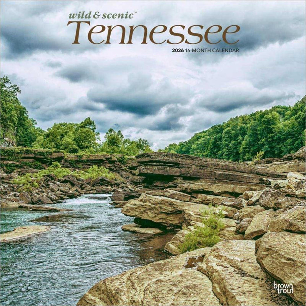Browntrout Tennessee Wild & Scenic 2026 12 x 12 Wall Calendar