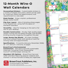 Load image into Gallery viewer, Browntrout House of Turnowsky OFFICIAL 2026 12 x 12 Wire-O Wall Calendar
