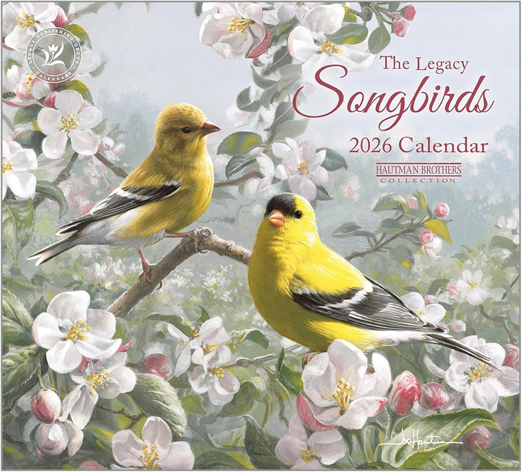 Legacy Songbirds 2026 Wall Calendar