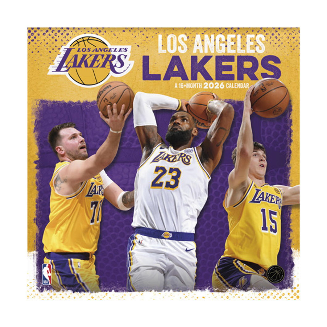 Trends International Los Angeles Lakers 2026 12 x 12 Wall Calendar