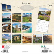 Load image into Gallery viewer, Browntrout England 2026 12 x 12 Wall Calendar
