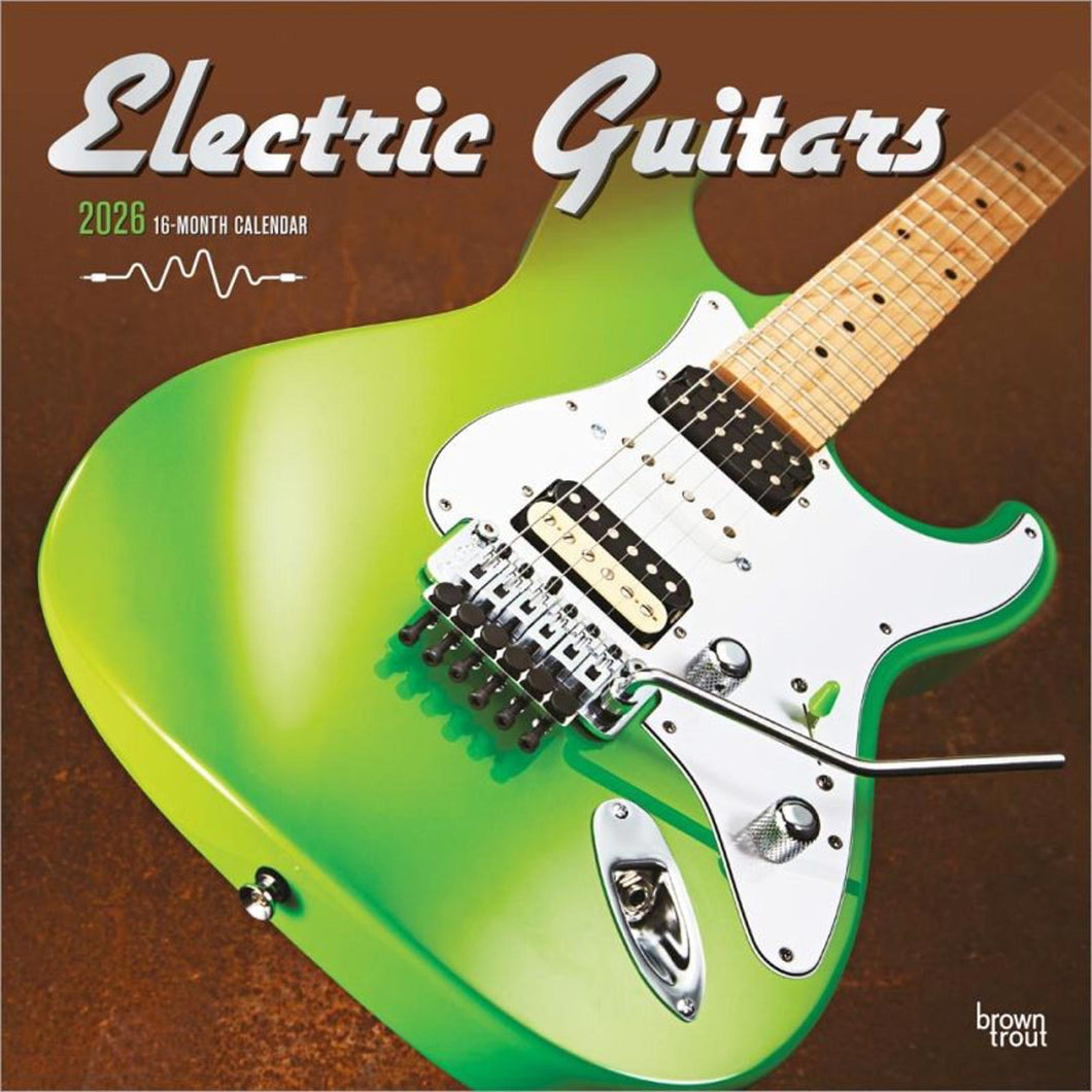 Browntrout Electric Guitars 2026 12 x 12 Wall Calendar