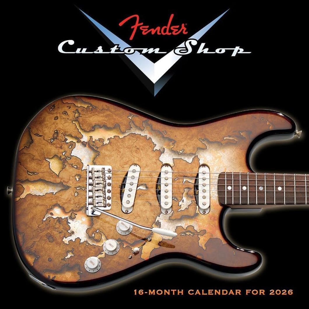 Sellers Publishing Fender© Custom Shop Guitar 2026 12 x 12 Wall Calendar