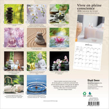Load image into Gallery viewer, Browntrout Vivre en pleine conscience 2026 12 x 12 Wall Calendar
