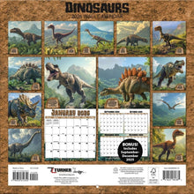 Load image into Gallery viewer, Turner Dinosaurs 12x12 Photo 2026 Wall Calendar
