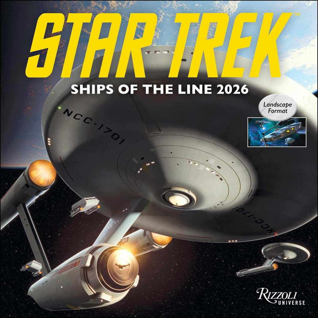 Universe Star Trek Ships of the Line 12x12 2026 Wall Calendar