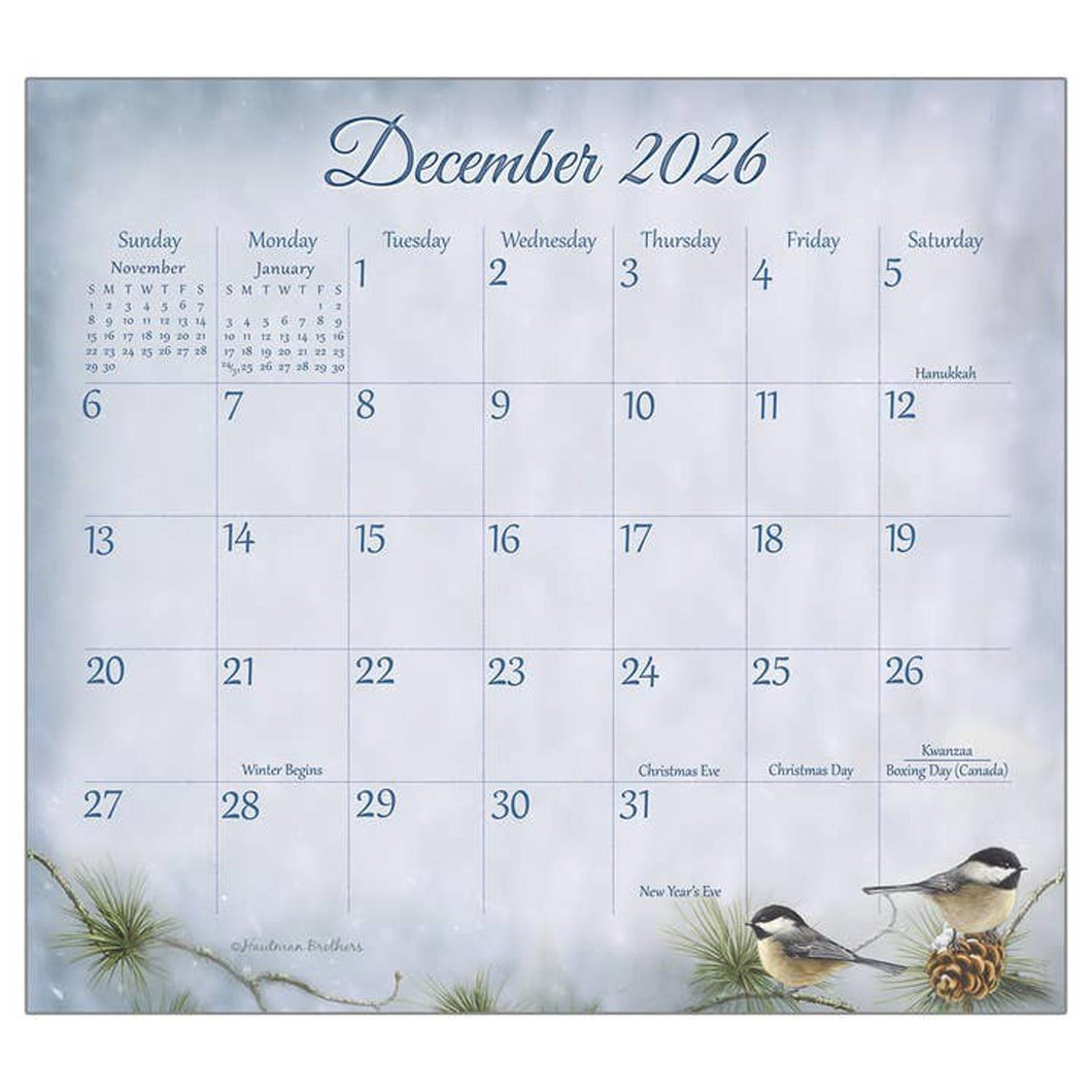 Legacy Songbirds 2026 Magnetic Calendar Pad