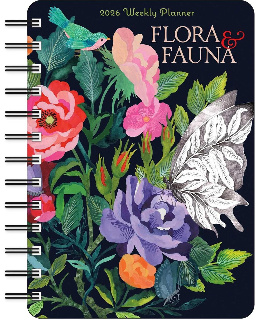 Amber Lotus Flora & Fauna 2026 Weekly Planner Calendar