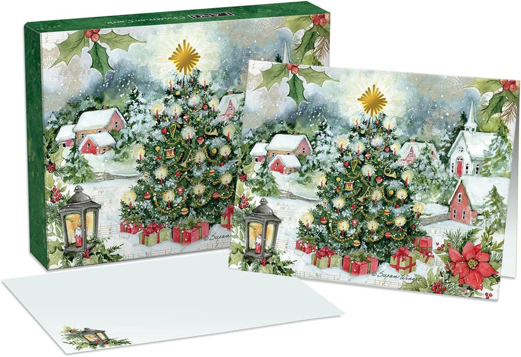 Lang Christmas Tree Boxed Christmas Cards 18ct