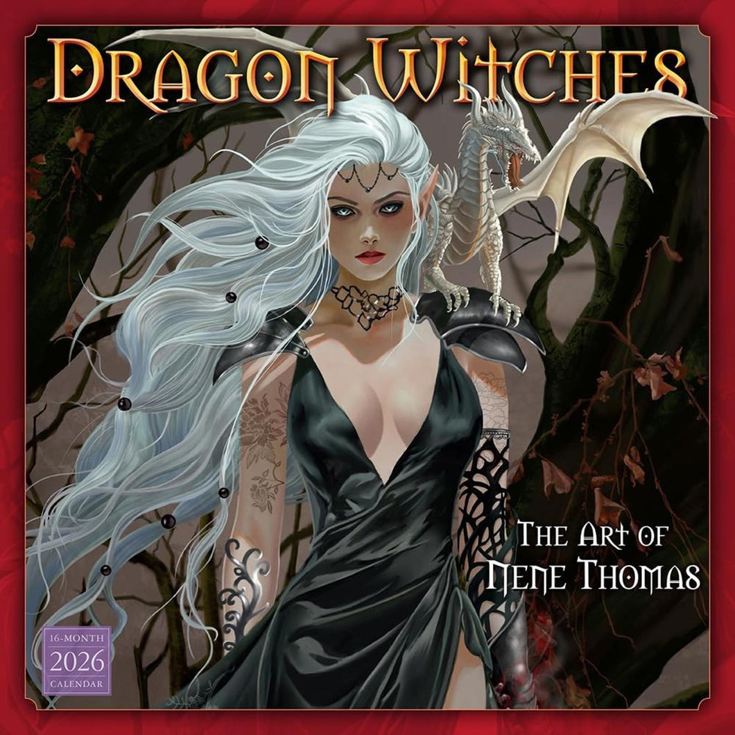 Sellers Publishing Dragon Witches 2026 12 x 12 Wall Calendar