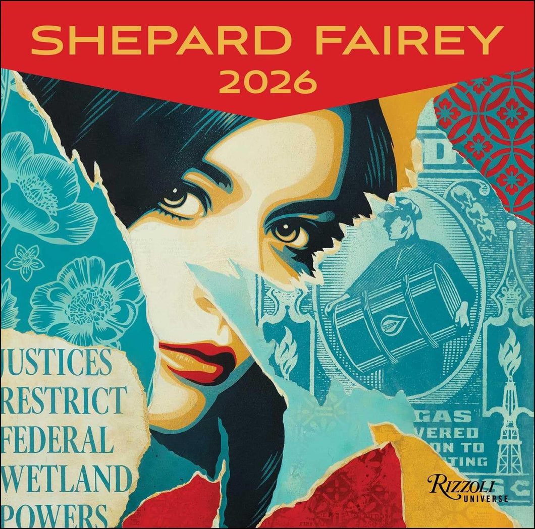 Universe Shepard Fairey 12x12 2026 Wall Calendar