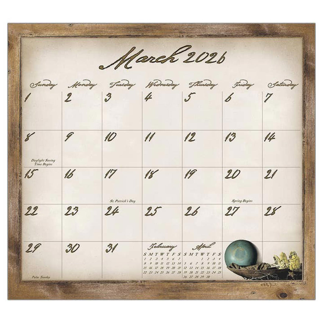Legacy Simple Treasures 2026 Magnetic Calendar Pad