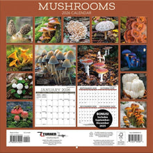 Load image into Gallery viewer, Turner Mushrooms 12x12 Photo 2026 Wall Calendar
