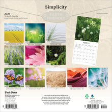 Load image into Gallery viewer, Browntrout Simplicity 2026 12 x 12 Wall Calendar

