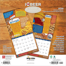 Load image into Gallery viewer, Browntrout I Love Beer 2026 12 x 12 Wall Calendar
