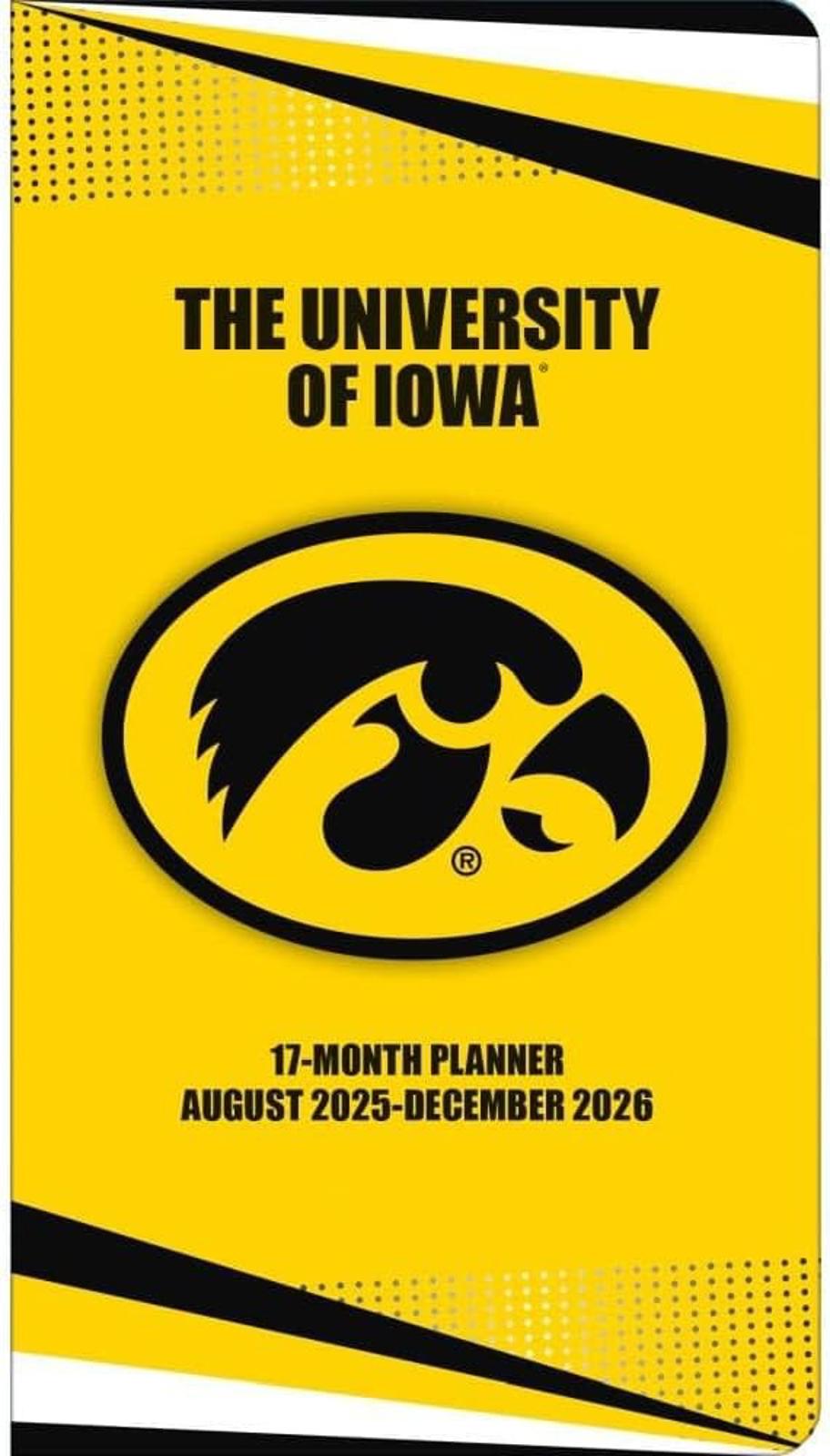 Turner Iowa Hawkeyes 2026 17-Month Pocket Planner