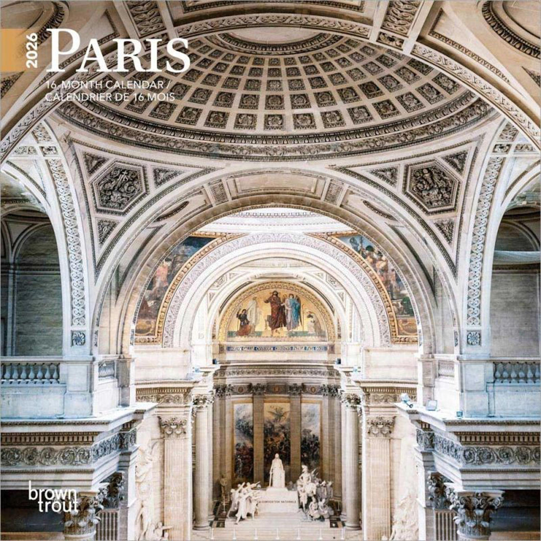 Browntrout Paris 2026 7 x 7 Mini Calendar