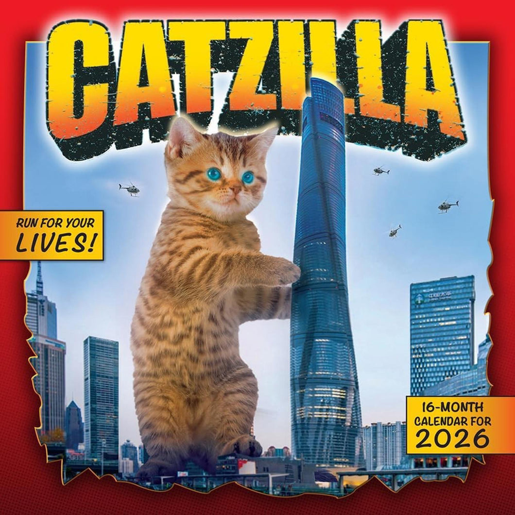 Sellers Publishing Catzilla 2026 12 x 12 Wall Calendar