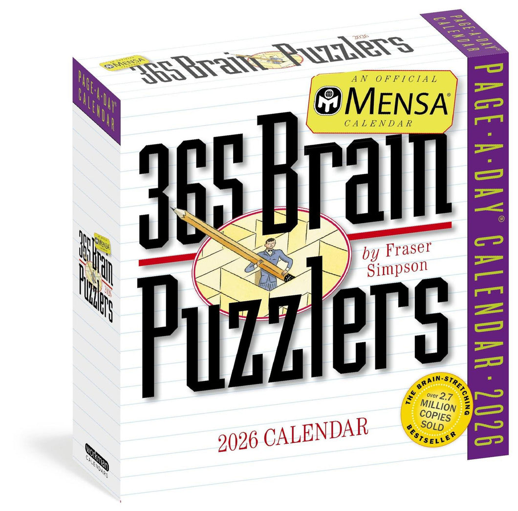 Workman Mensa 365 Brain Puzzlers 2026 Page-A-Day Calendar