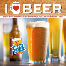Load image into Gallery viewer, Browntrout I Love Beer 2026 12 x 12 Wall Calendar
