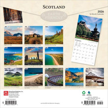 Load image into Gallery viewer, Browntrout Scotland 2026 12 x 12 Wall Calendar
