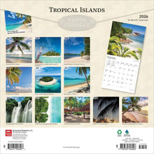 Load image into Gallery viewer, Browntrout Tropical Islands 2026 12 x 12 Wall Calendar
