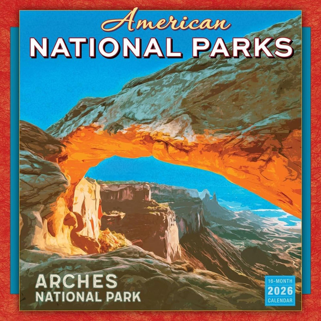Sellers Publishing American National Parks 2026 12 x 12 Wall Calendar