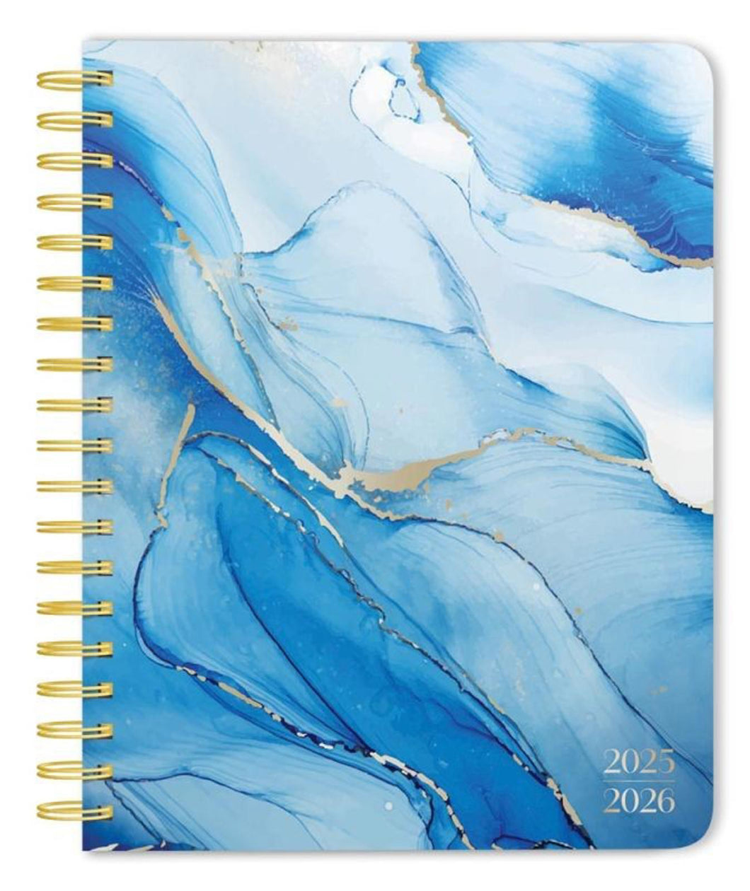 Browntrout Crackled Blush 2026 6 x 7.75 Inch Weekly Desk Planner