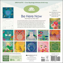 Load image into Gallery viewer, Amber Lotus Be Here Now 12x12 2026 Wall Calendar
