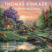 Load image into Gallery viewer, Andrews McMeel Thomas Kinkade Gardens of Grace 12x12 2026 Wall Calendar
