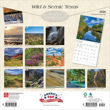 Load image into Gallery viewer, Browntrout Texas Wild &amp; Scenic 2026 12 x 12 Wall Calendar
