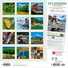 Load image into Gallery viewer, Browntrout Fly Fishing Dreams OFFICIAL 2026 12 x 12 Wall Calendar
