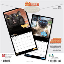 Load image into Gallery viewer, Browntrout Cat Selfies 2026 12 x 12 Wall Calendar
