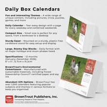 Load image into Gallery viewer, Browntrout Chickens 2026 Daily Desktop Box Calendar
