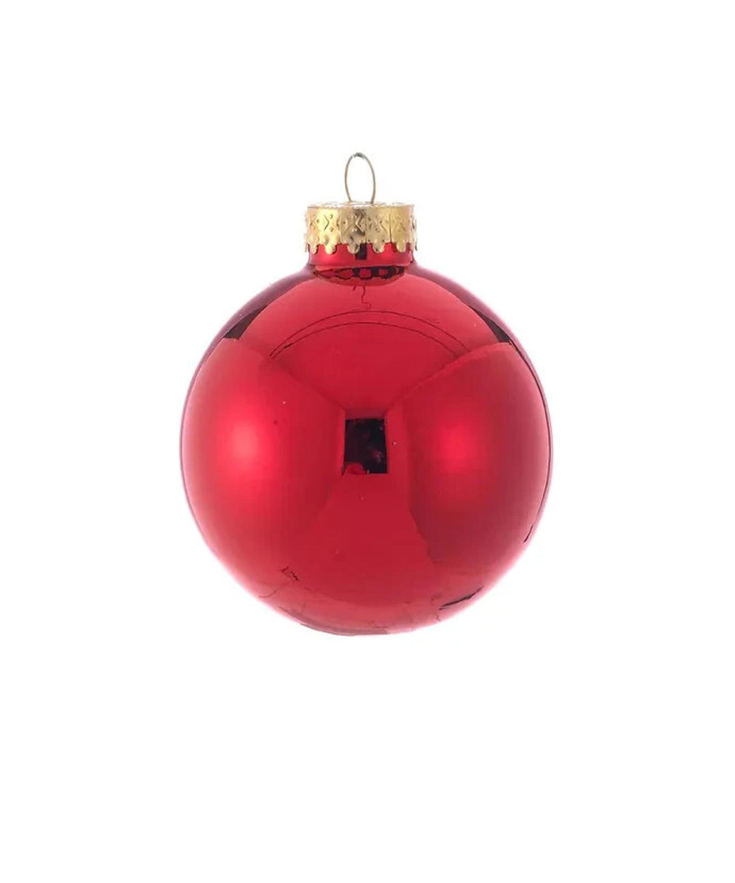 65MM Shiny Red Glass Ball Ornaments, 6-Piece Box Set GG0100