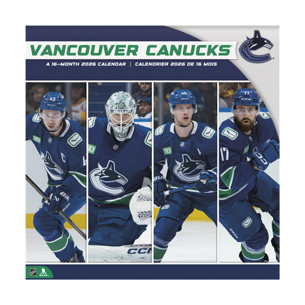 Trends International Vancouver Canucks 2026 12 x 12 Wall Calendar