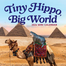 Load image into Gallery viewer, Workman Tiny Hippo, Big World 2026 Mini Calendar
