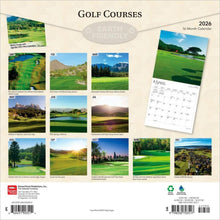 Load image into Gallery viewer, Browntrout Golf Courses 2026 12 x 12 Wall Calendar
