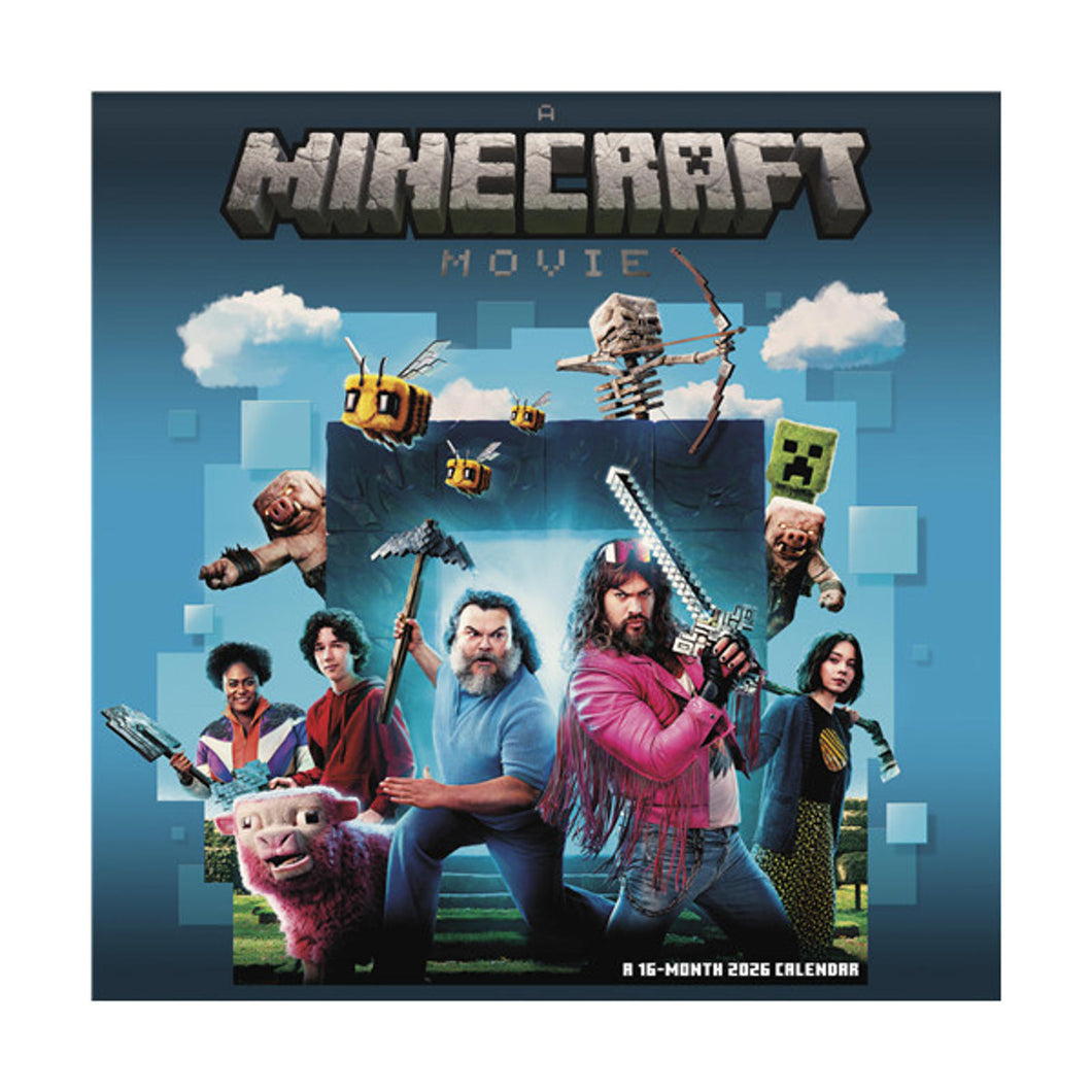 Trends International Minecraft Movie 2026 12 x 12 Wall Calendar