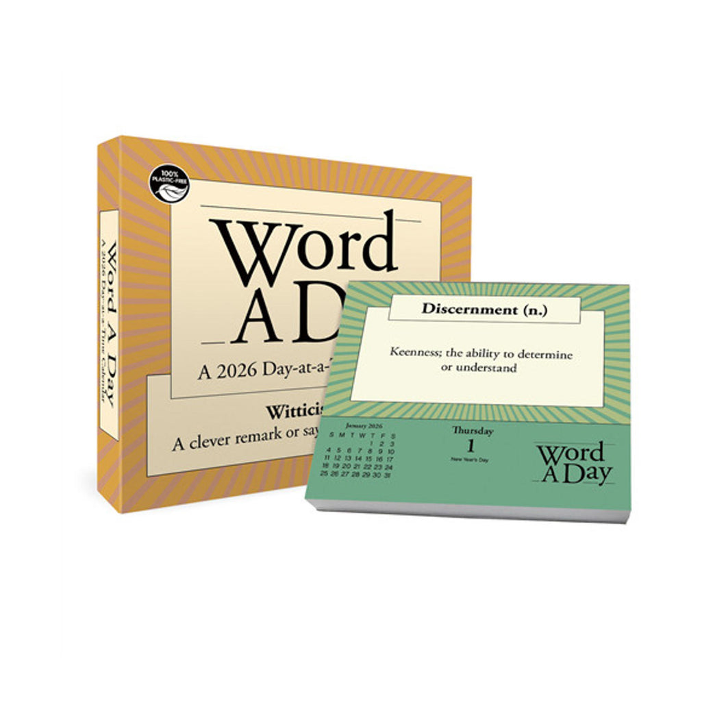 Trends International Word a Day 2026 Day-at-a-Time Box Calendar