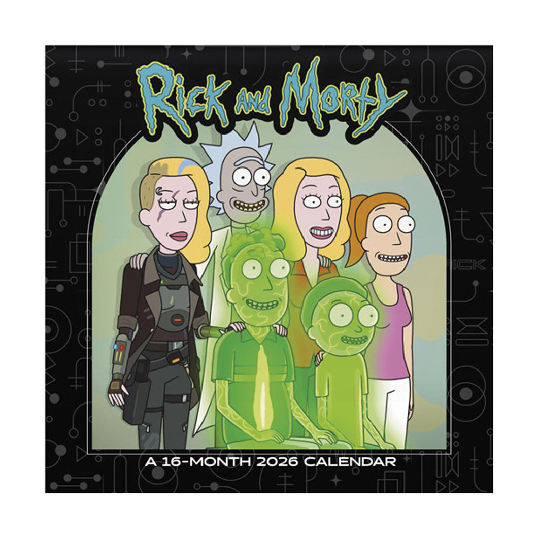 Trends International Rick and Morty 2026 12 x 12 Wall Calendar